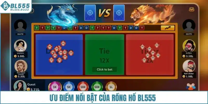 Ưu điểm nổi bật của rồng hổ BL555